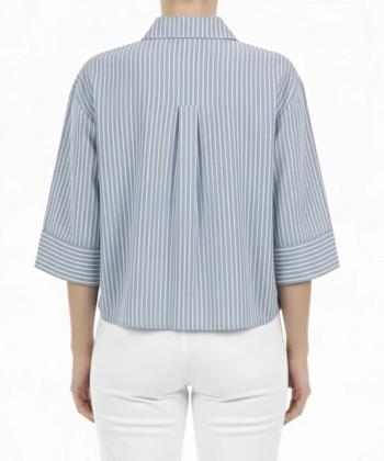 شومیز نخی آستین کوتاه زنانه سه دو مدل 5SW45NT1601