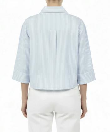 شومیز نخی آستین کوتاه زنانه سه دو مدل 5SW45NT1601