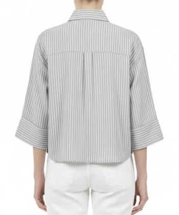 شومیز نخی آستین کوتاه زنانه سه دو مدل 5SW45NT1601