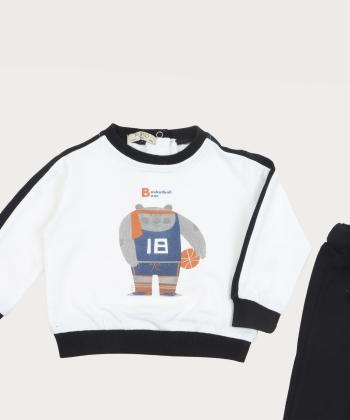 ست سویشرت آستين بلند و شلوار پسرانه پيانو كد 1993