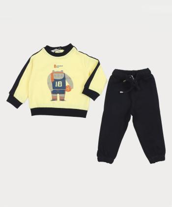 ست سویشرت آستين بلند و شلوار پسرانه پيانو كد 1993