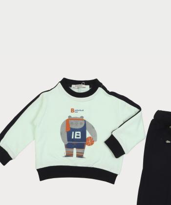 ست سویشرت آستين بلند و شلوار پسرانه پيانو كد 1993