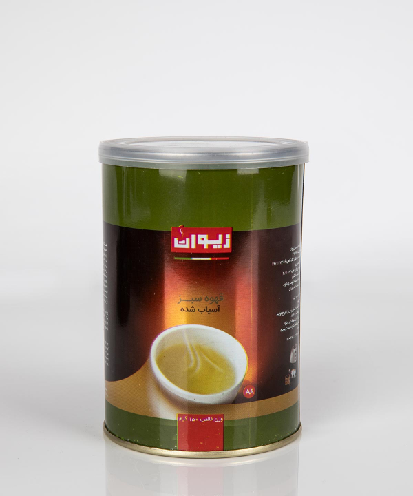 قهوه سبز آسیاب شده زیوان Ziwan مدل Green Coffee Grounded وزن 150 گرم