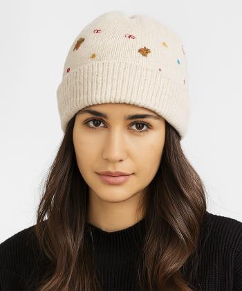 كلاه گلدوزي زنانه نوولاشال كد 66132