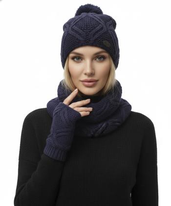 ست کلاه و شال گردن و دستکش تارتن مدل 81333113206