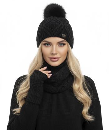 ست کلاه و شال گردن و دستکش تارتن مدل 81333113206