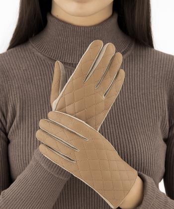 دستكش چرم زنانه نوولاشال كد 69025