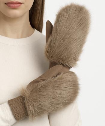 دستكش فوتر خزدار زنانه نوولاشال كد 69024