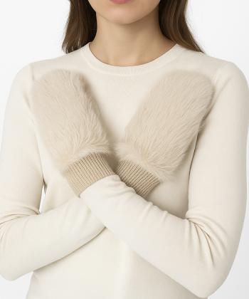 دستكش فوتر خزدار زنانه نوولاشال كد 69024