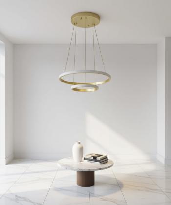 چراغ آویز 2 حلقه چشمه نور کد LC6375/2H-G