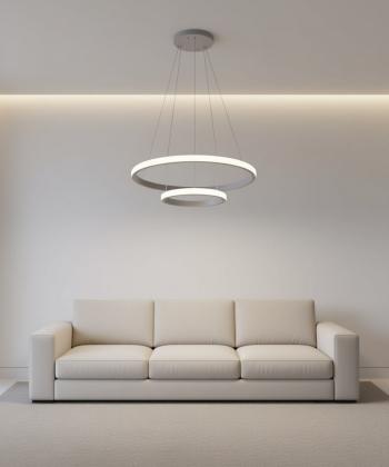 چراغ آویز 2 حلقه چشمه نور کد L6375/2H-T