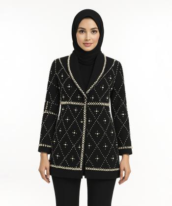 مانتو مجلسی کوتاه زنانه مدل 4502