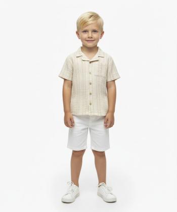 پیراهن آستین کوتاه پسرانه کوتون مدل 5SKB60118TW
