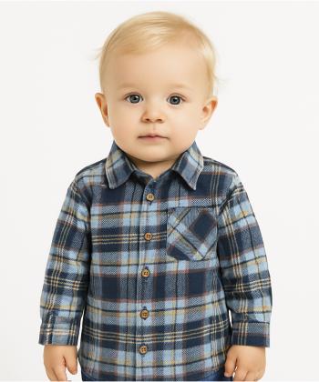 پيراهن آستين بلند نوزاد پسرانه كوتون كد 6WMB60008TW