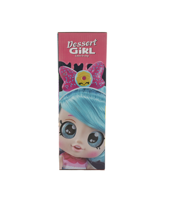 عروسك موزيكال دختر مو آبي كيكو مدل DY8801A