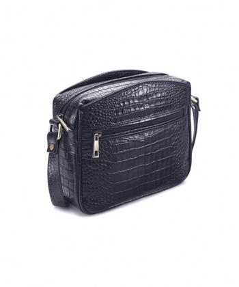 کیف دوشی زنانه چرم طبیعی نوین چرم Novin Leather مدل خاتون