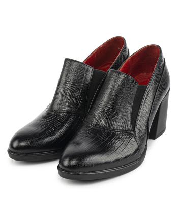 کفش پاشنه بلند چرم طبیعی زنانه شیفر مدل 5422A