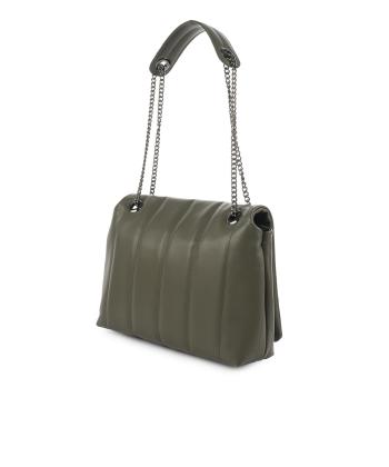 کیف دوشی چرم طبیعی زنانه نوین چرم Novin Leather مدل آناهید