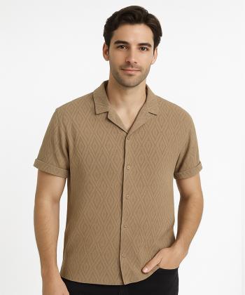 پيراهن آستين كوتاه مردانه آر ان اس كد 12202463