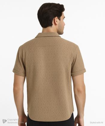 پيراهن آستين كوتاه مردانه آر ان اس كد 12202463