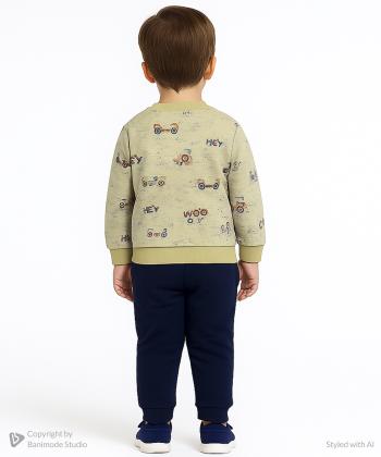 تيشرت آستين بلند و شلوار پسرانه مندوست كد 1120000