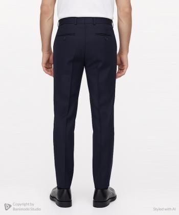 شلوار پارچه اي مردانه ساتين مدل M02FB