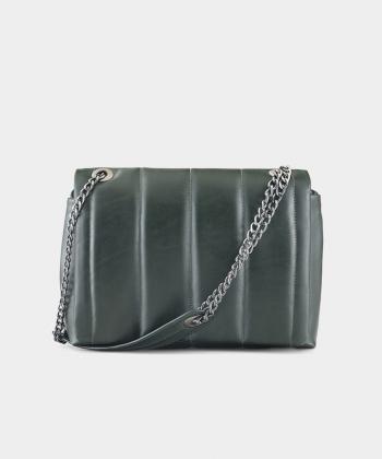 کیف دوشی چرم طبیعی زنانه نوین چرم Novin Leather مدل آناهید