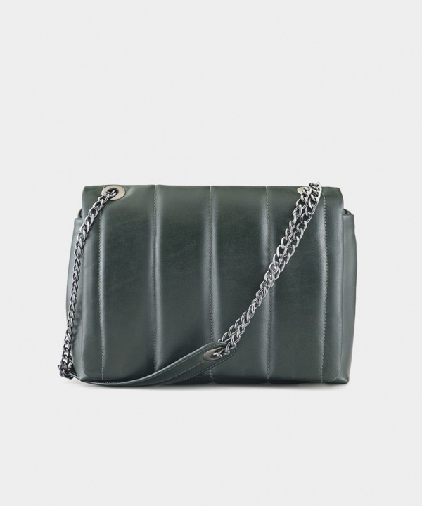کیف دوشی چرم طبیعی زنانه نوین چرم Novin Leather مدل آناهید