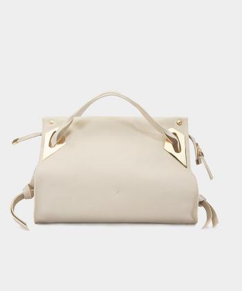 کیف دوشی زنانه چرم طبیعی نوین چرم مدل مونلا