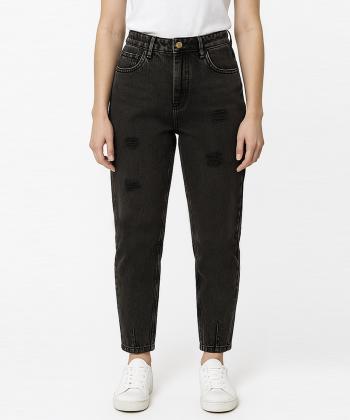 شلوار جین مام فیت زنانه ساتین Satin مدل W01AA