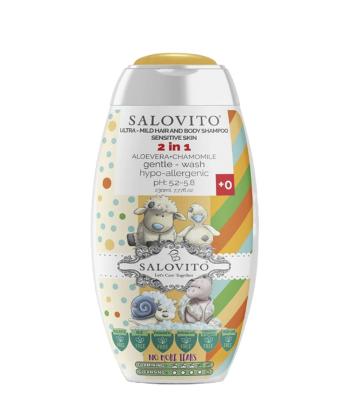 شامپو سر و بدن کودک سالوویتو حجم 230 میلی لیتر