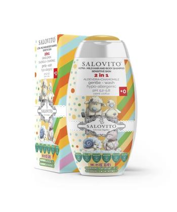 شامپو سر و بدن کودک سالوویتو حجم 230 میلی لیتر