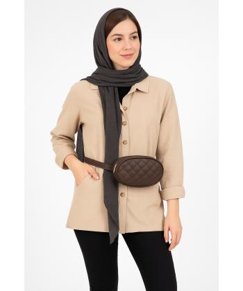 کیف کمری زنانه چرم طبیعی نوین چرم مدل 9695