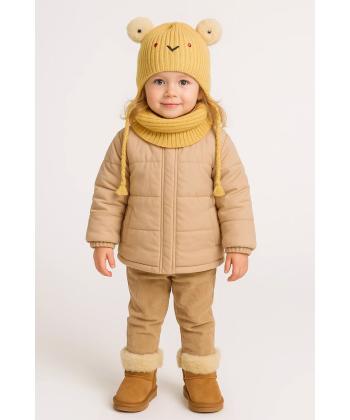 کلاه و شال گردن دخترانه جاستیفای مدل K0450080NA