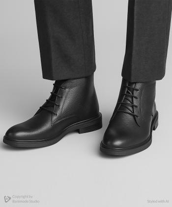 نيم بوت زنانه چرم طبيعي نوين چرم مدل 1816