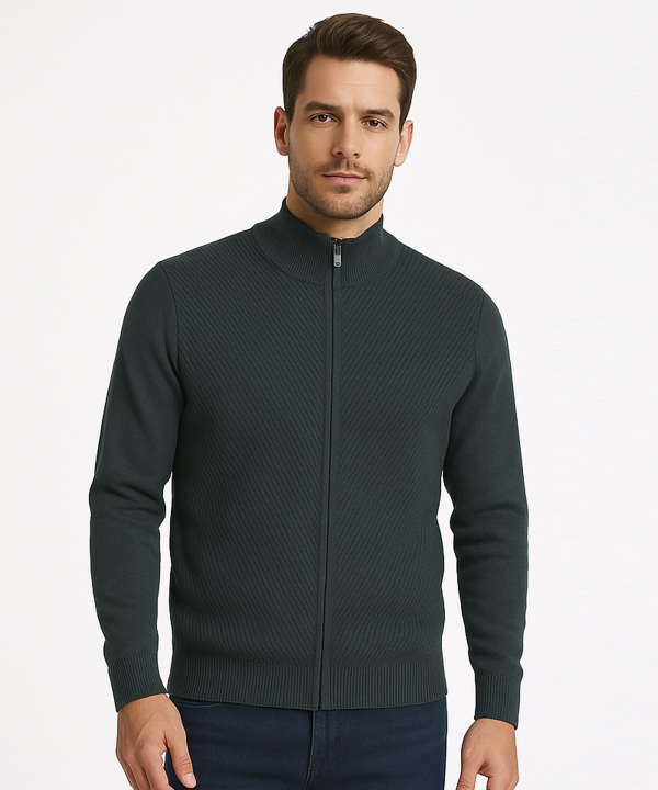 پليور تمام زيپ مردانه پيركاردين pierrecardin كد POT30407152