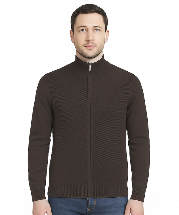 پليور تمام زيپ مردانه پيركاردين pierrecardin كد POT30407152