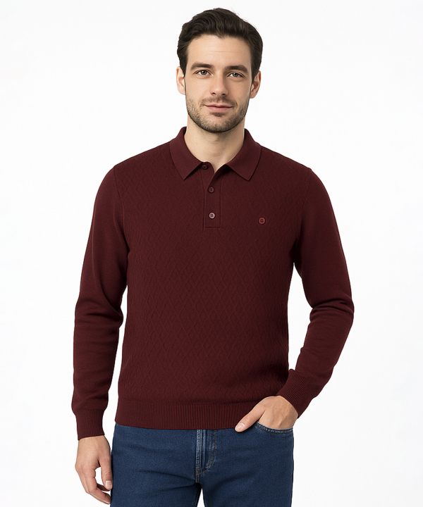 پليور سه دكمه مردانه پيركاردين pierrecardin كد POT30407153