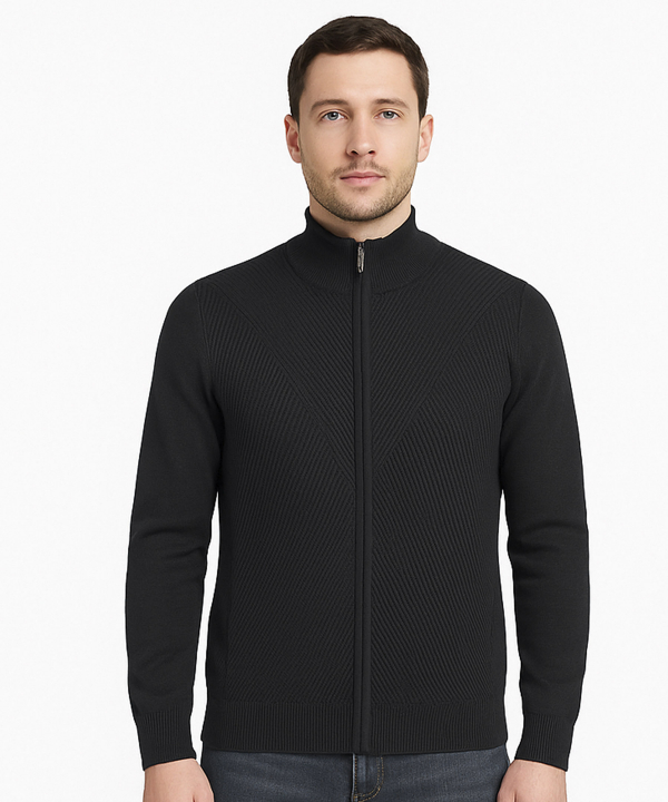 پليور تمام زيپ مردانه پيركاردين pierrecardin كد POT30407152