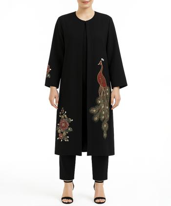 مانتو مجلسی بلند زنانه بوکان مدل 3568