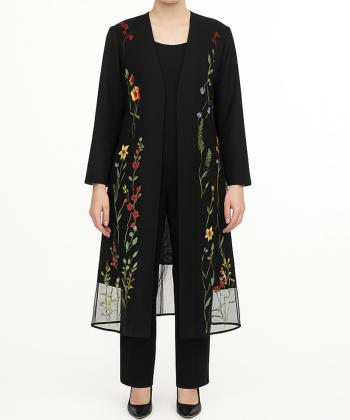 مانتو مجلسی بلند زنانه بوکان مدل 3553