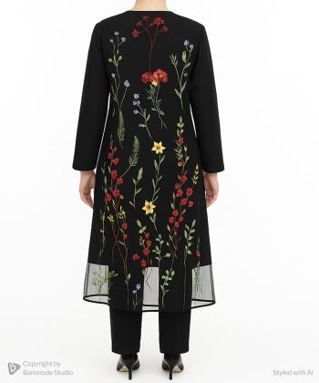 مانتو مجلسی بلند زنانه بوکان مدل 3553