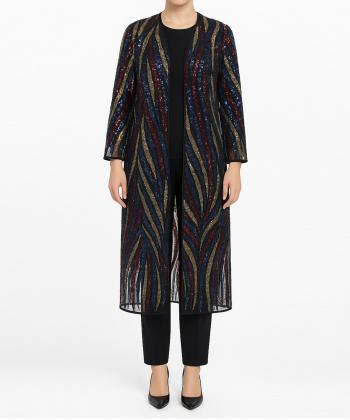 مانتو مجلسی بلند زنانه بوکان مدل 3561