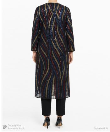 مانتو مجلسی بلند زنانه بوکان مدل 3561