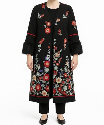 مانتو مجلسی بلند زنانه بوکان مدل 5558