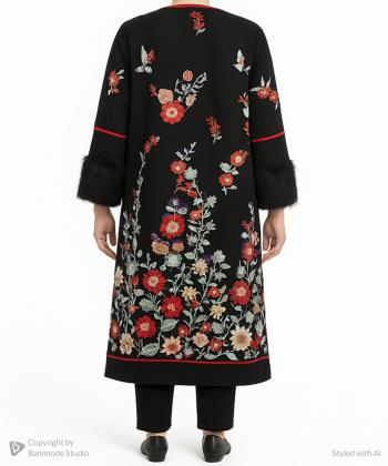 مانتو مجلسی بلند زنانه بوکان مدل 5558