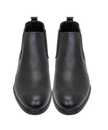 نيم بوت مردانه چرم طبيعي شيما مدل سفير 05