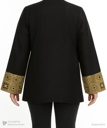 مانتو مجلسی کوتاه زنانه بوکان مدل 4041