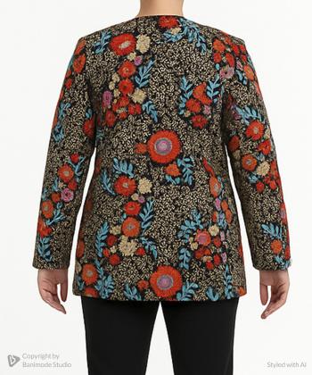 مانتو مجلسی کوتاه زنانه بوکان مدل 4053