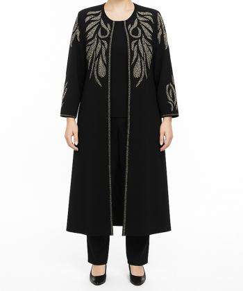 مانتو مجلسی بلند زنانه بوکان مدل 3580